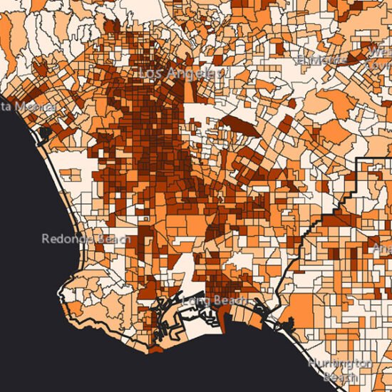 Screenshot of Mapping Black California Census Lab Project Map