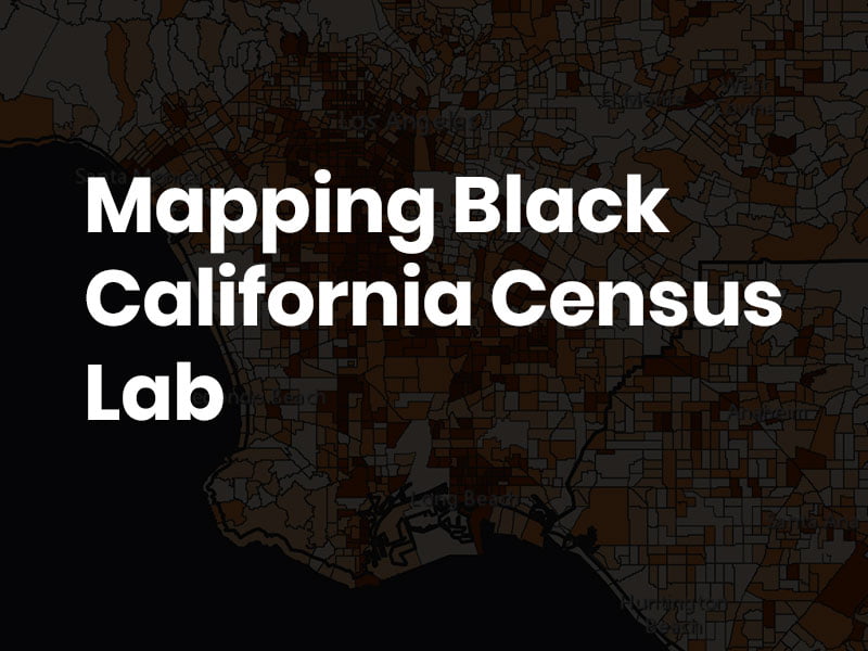 Screenshot of Mapping Black California Census Lab